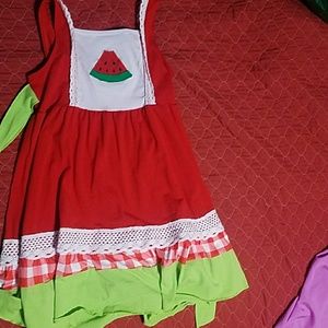 Watermelon twirl dress